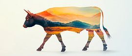 Scenic cow by Poster Art Shop