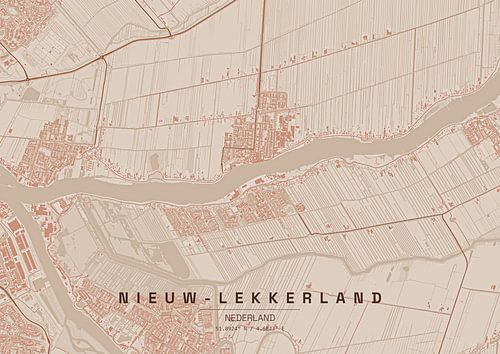 Nieuw-Lekkerland Plattegrond