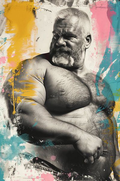Haariger Muskelprotz von BEARpictureart
