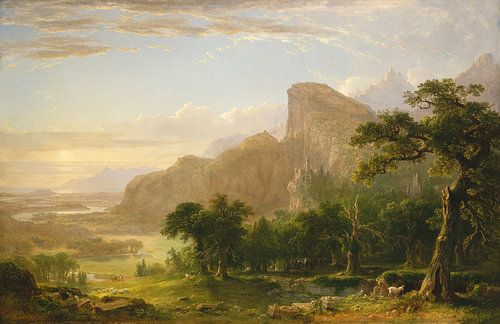 Landschaft - Szene aus 'Thanatopsis', Asher Brown Durand