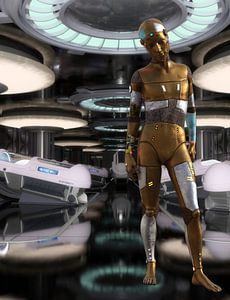 Robot Boy dans le vaisseau spatial B