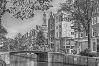 Westerkerktoren gezien vanaf de Bloemgracht