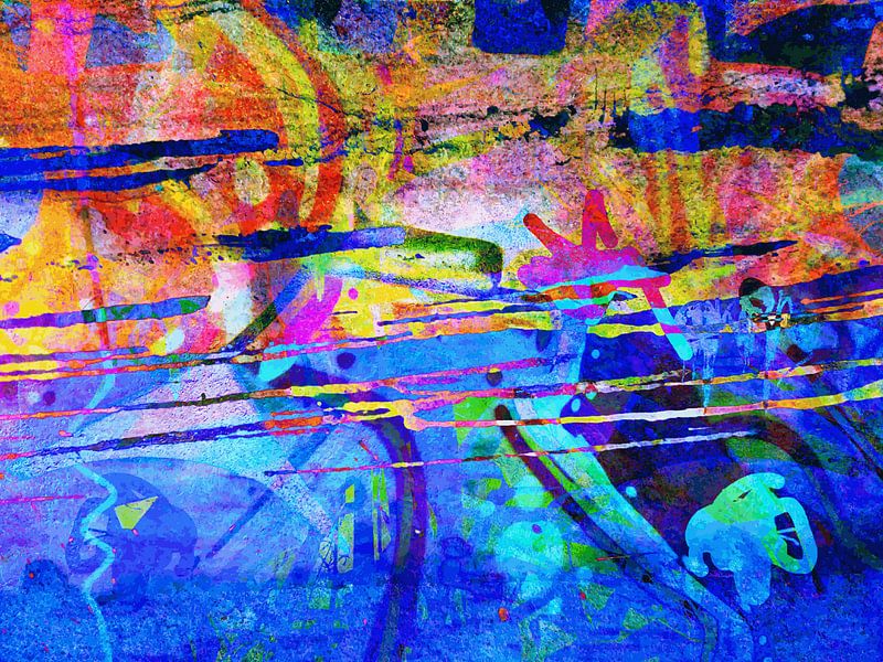 Modern, Abstract Digital Artwork - Act of Defiance by Art By Dominic