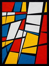 ABSTRAKTE GEOMETRISCHE KUNST IN MODERNEN FARBEN von Online Arts