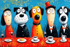 Dog table by OMG Art