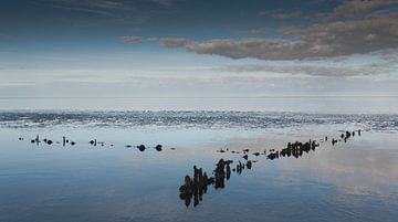 Die Stille im Wattenmeer 1 von Geertjan Plooijer