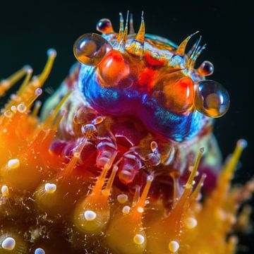 Kleurrijk onderwater schepsel in Australie muur canvas van Surreal Media
