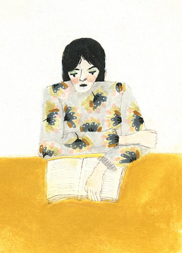 Lesende Frau