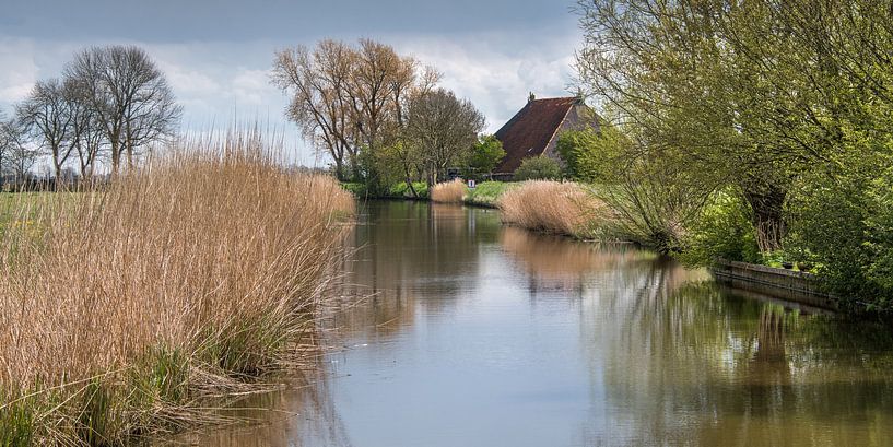 Landscape of Friesland in early spring just above Sneek by Harrie Muis