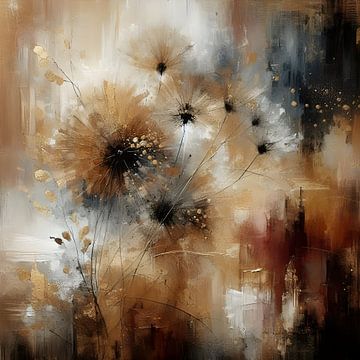 Dandelion gold white by FoXo Art