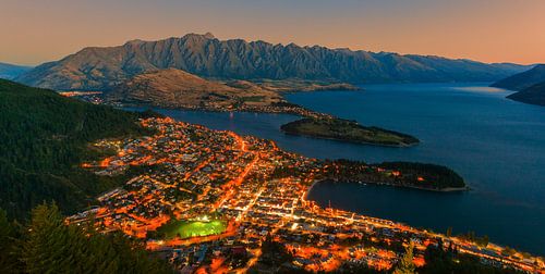 Vue sur Queenstown, South Island, Nouvelle-Zélande