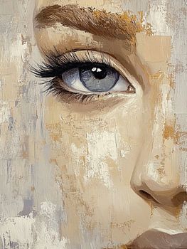 Portrait abstrait moderne