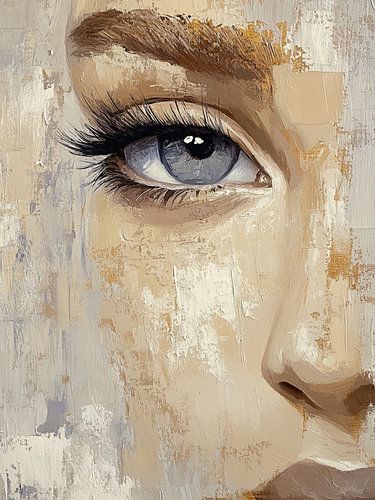 Portrait abstrait moderne