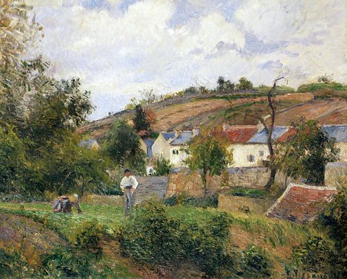 Camille Pissarro,Een hoek van le Hermitage, Pontoise, 1878