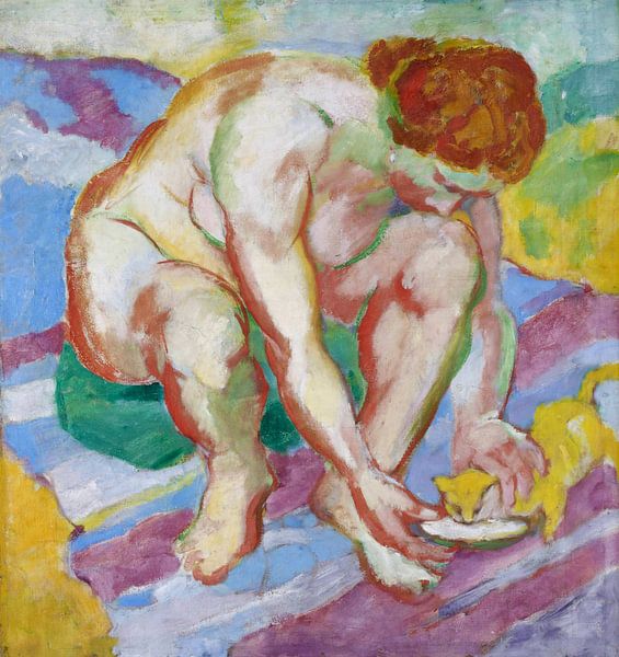 Franz Marc, With Cat, 1910 by Atelier Liesjes