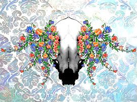 Skull & Flowers von Samuel Chocron