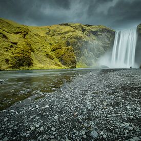 Wasserfall Island Skorgafoss von SeruRon Photo's