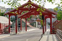 beroemde brug in trondheim noorwegen