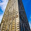 Façade en verre et en acier du John Hancock Center à Chicago USA sur Dieter Walther