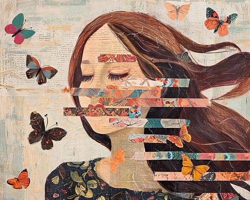 Woman Butterflies by Art Whims