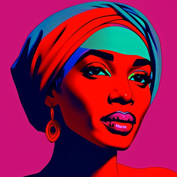 Niajama - pop art portrait by All Africa
