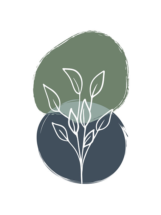 Abstracte Botanische Print van <span class="secondary-font">MDRN HOME</span>