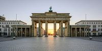A sun star at the Brandenburg Gate