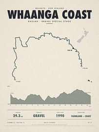 Whaanga Coast rally stage map by Sidney van den Boogaard