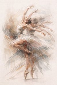 Grace in Motion Ballet Painting