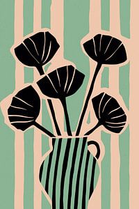 Striped Still Life (Menthe) sur Treechild