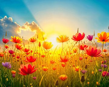 bloemenweide van Armin Mumper