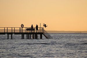 Barseback Strand Zonsondergang Plezier, Zweden