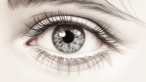 Frauen Augen zeichnen, Augen Bleistift zeichnen Vintage.