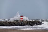 Scheveningen in storm.