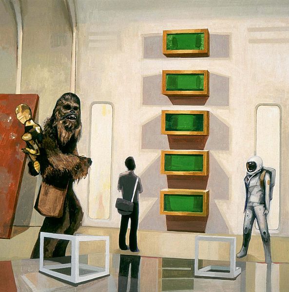 Chewbacca in wolkenstad van erikaktus gurun
