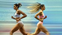Two determined athletes by Frank Heinz thumbnail