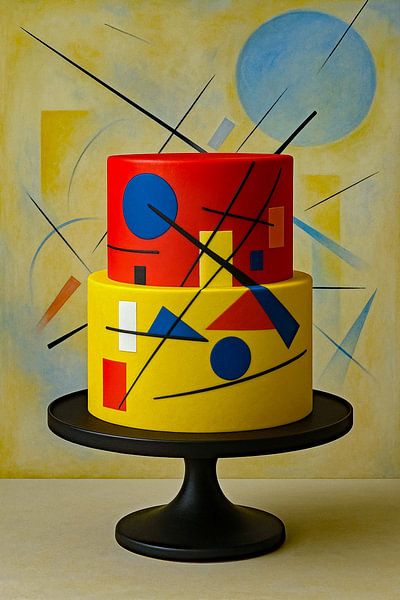 Kandinsky's Abstract Cake by Moonheart Artworks