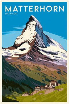 Zermatt, Zwitserland van Poster Art Shop