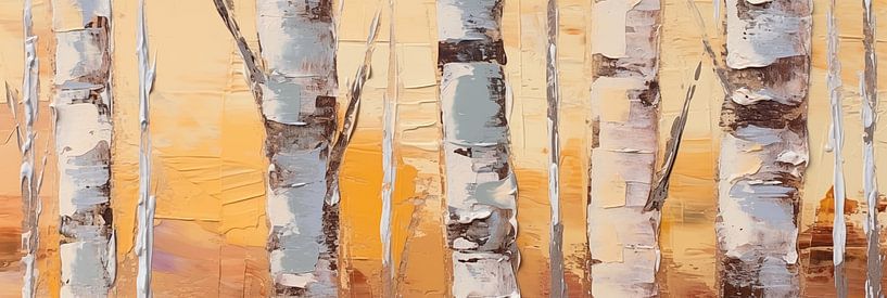Aspenwoud Palet Messtijl Olieverfschilderij van Art In Focus