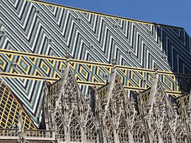 The roof of St Stephen’s Cathedral in Vienna by Erik Buitenhuis