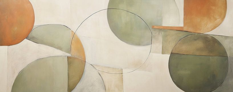 Dance of Shapes by Abstract Painting