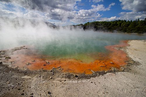 Wai-o-Tapu thermo bad met aard verwarmd water