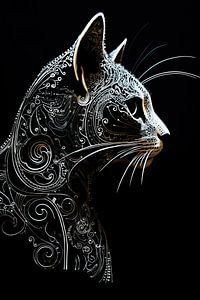 Malerei Modern Cat