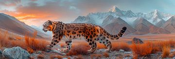 Le monde du léopard des neiges sur Harry Hadders