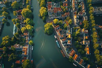 luchtfotografie boven land van Egon Zitter