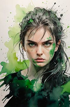 Green eyes... by Ans Bastiaanssen