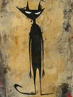 Zwarte kat spook