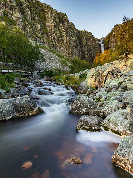 Njupeskär, der höchste Wasserfall Schwedens von Bram Lubbers