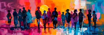 Walking together van Harry Hadders