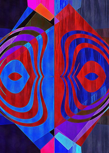 Multicolored Experimental Headache 10 by Dorothy Berry-Lound